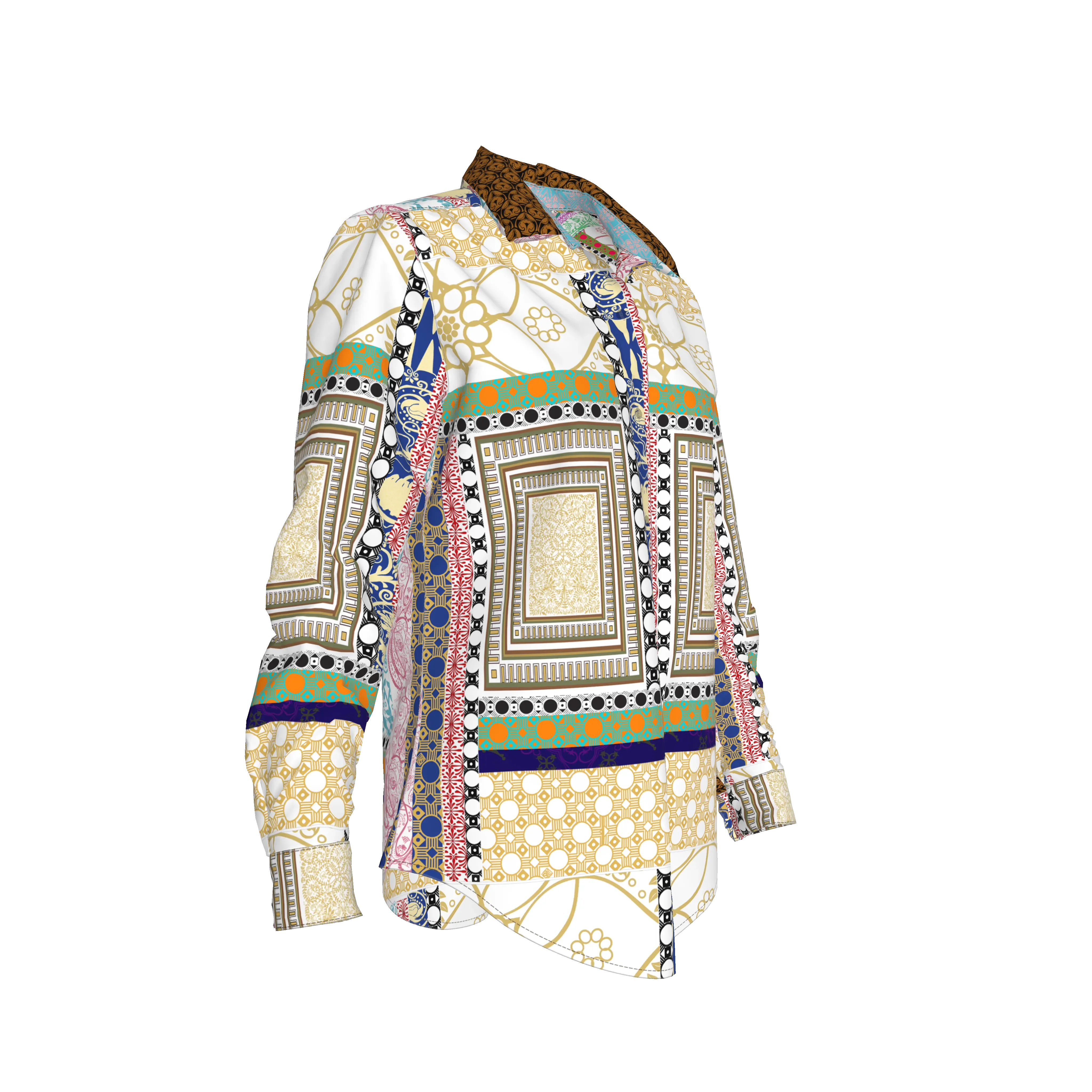 Shoosty V3 Paloma V3 Woman’s Dress Shirt - Wearable Fine Art by Shoosty