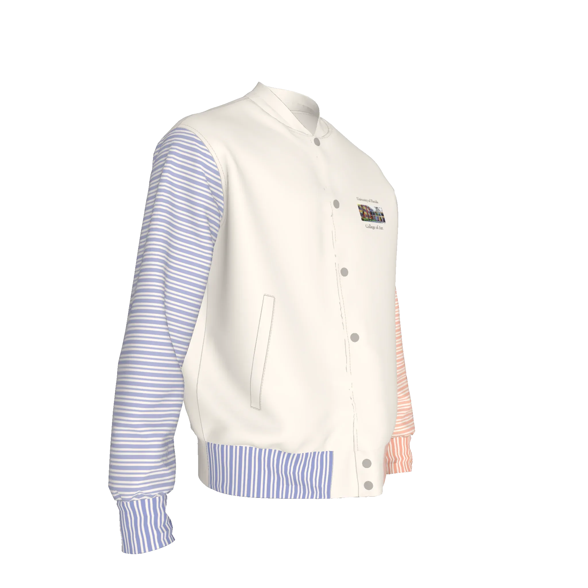 UF College of Art Varsity Jacket - Wearable Fine Art by Shoosty
