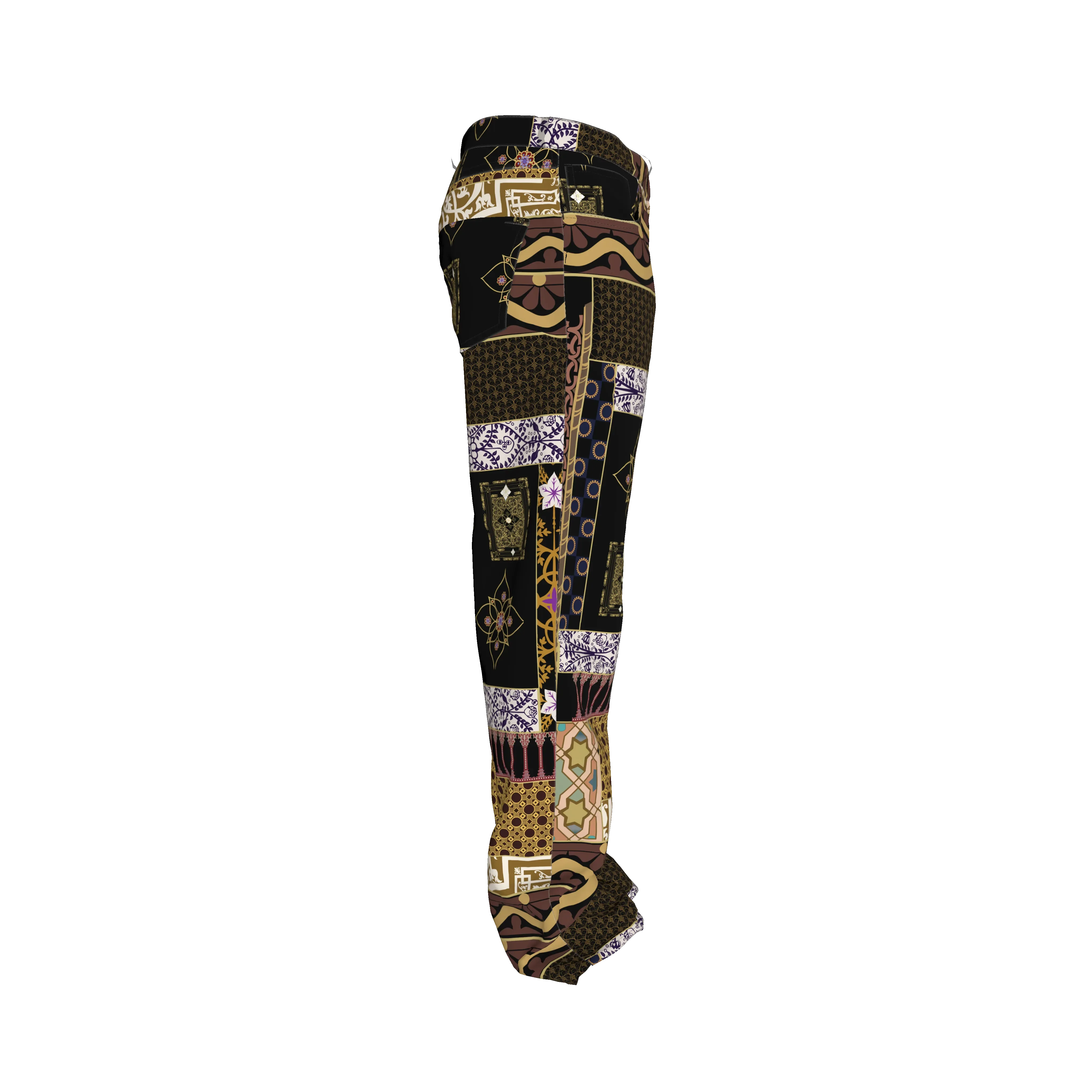 Relaxed Fit Jeans in Heavy Stretch Cotton Twill - Wearable Fine Art by Shoosty