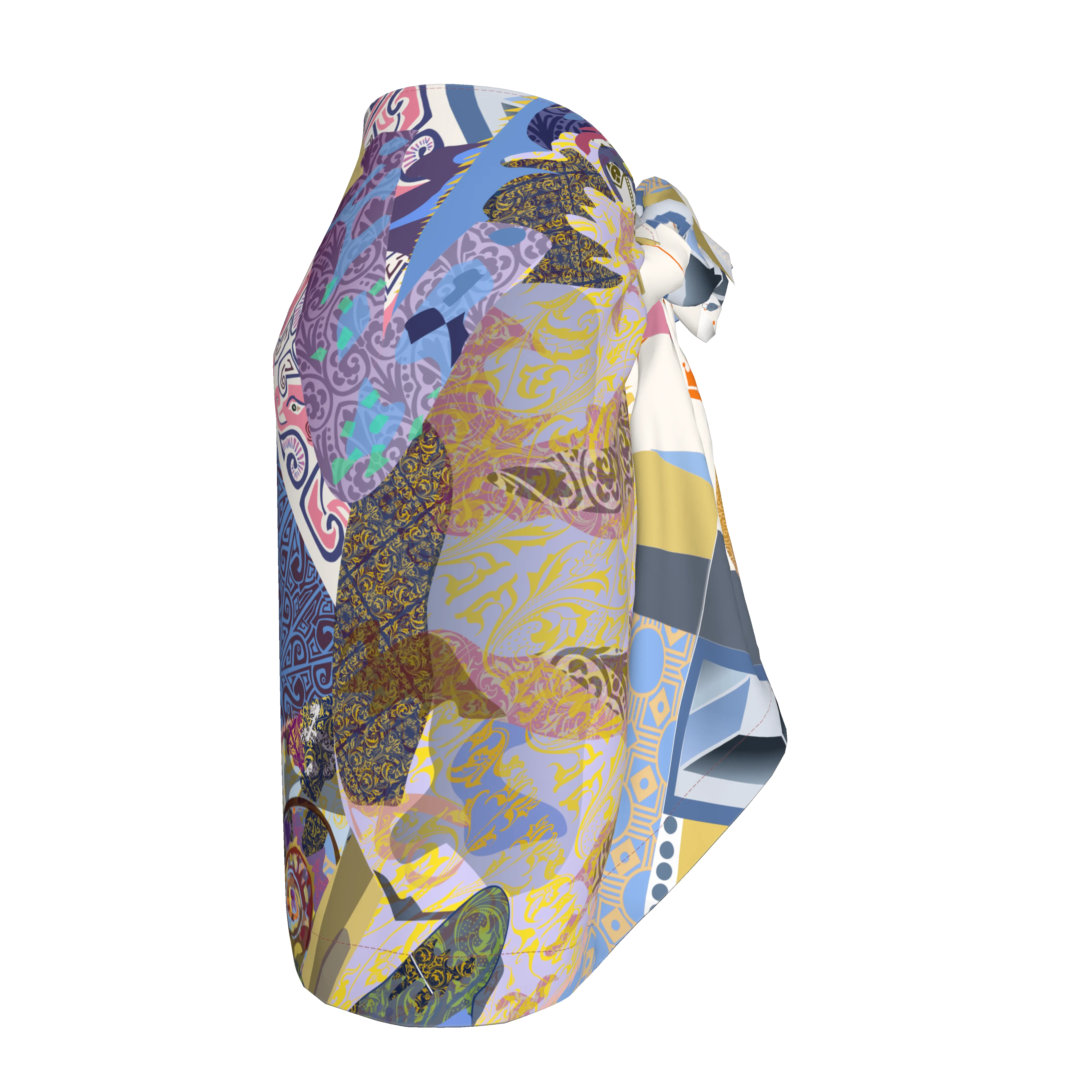 2026 Chameleon Sarong Silk - Exclusive Shoosty Design - Wearable Fine Art by Shoosty