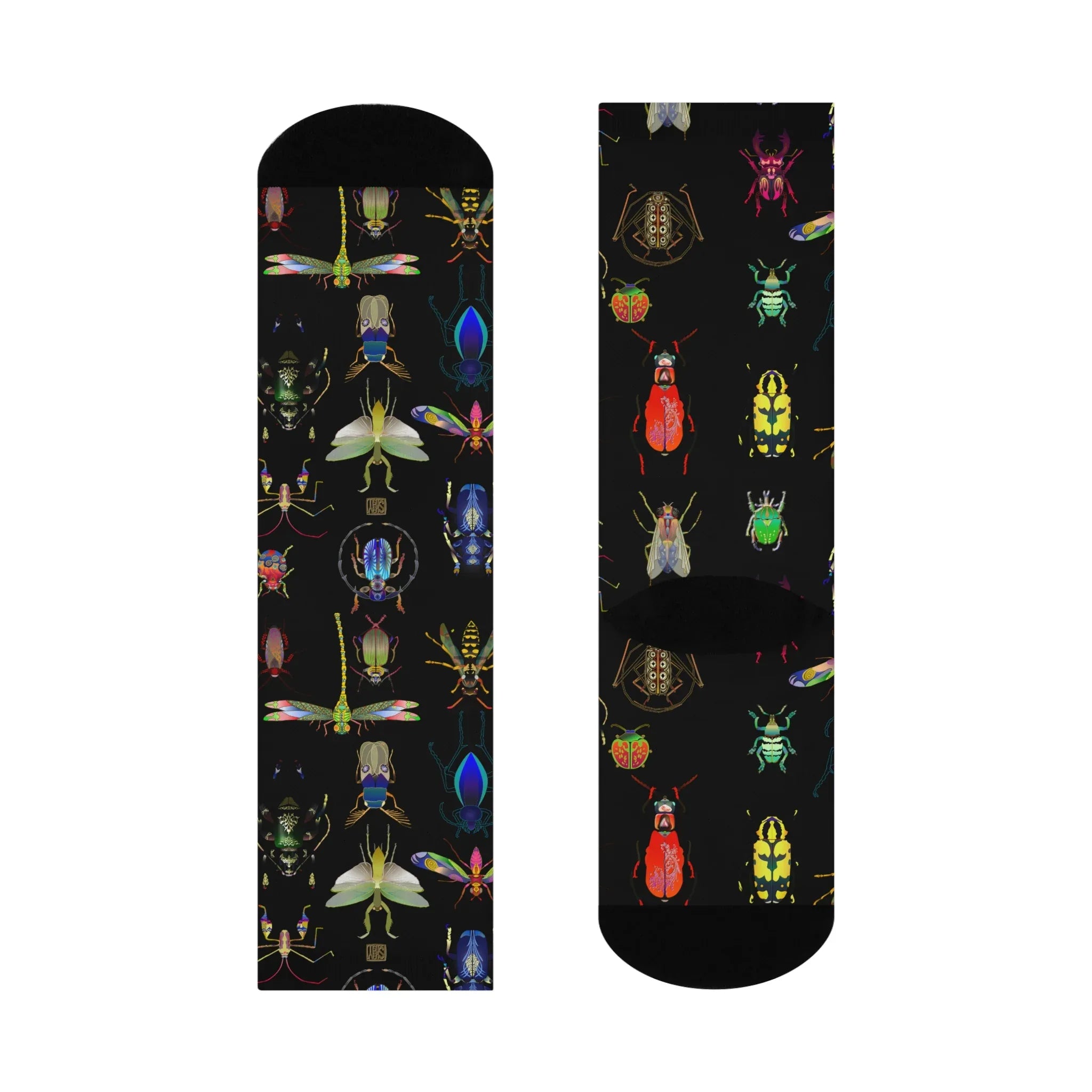 Shoosty Bugs Combo 1 Cushioned Crew Socks - Wearable Fine Art by Shoosty