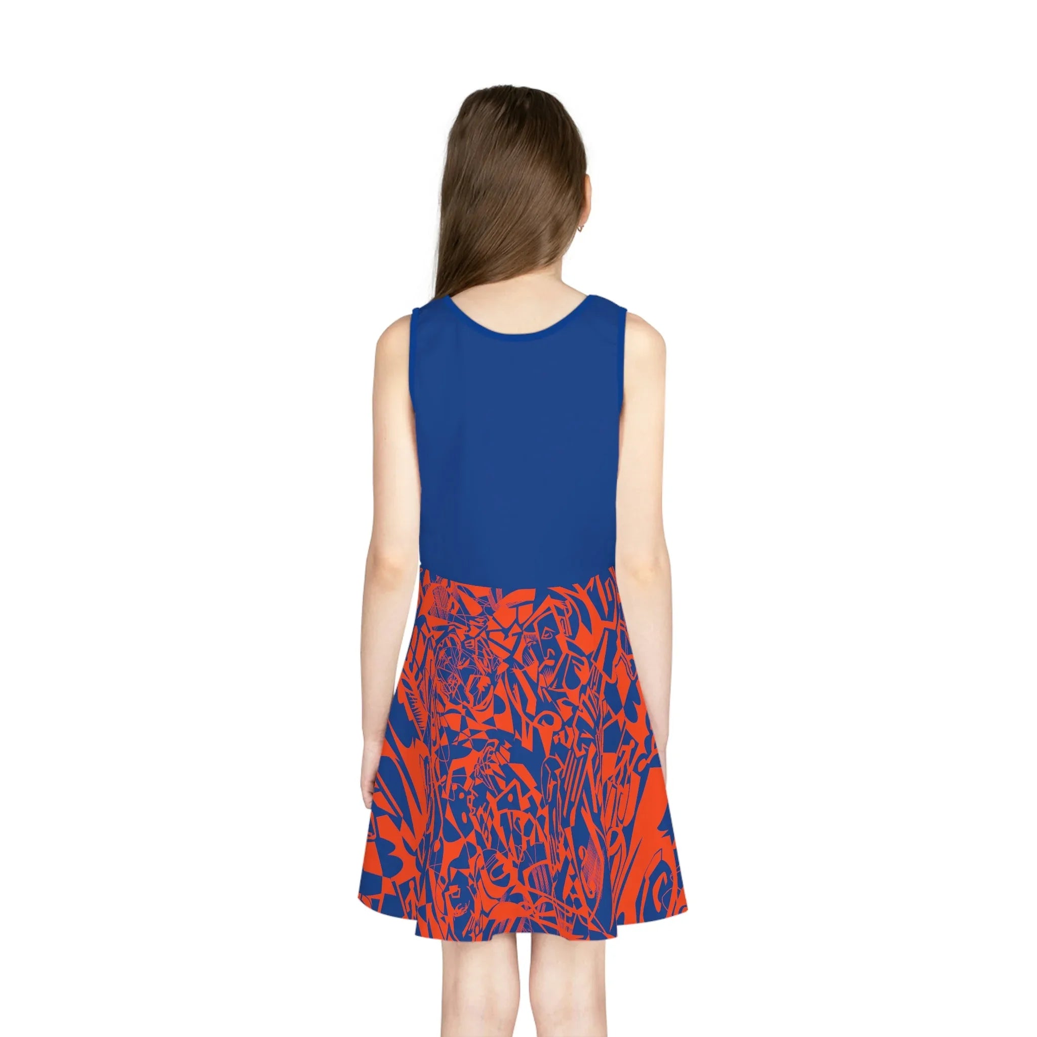 UF Music Gator Girls' Sleeveless Sundress (AOP) - Wearable Fine Art by Shoosty