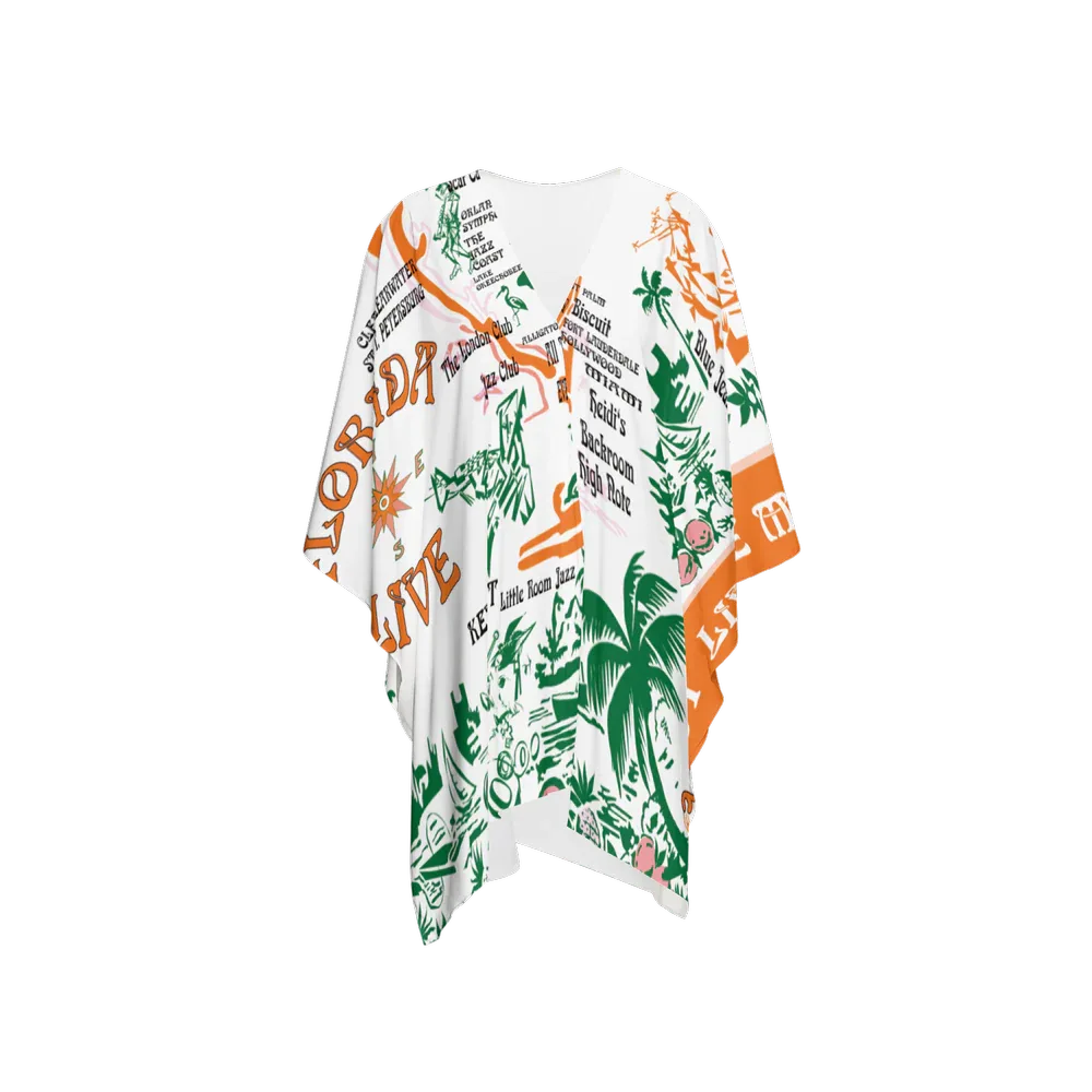 1Florida Live Music Women's Chiffon-like Wrap - Wearable Fine Art by Shoosty