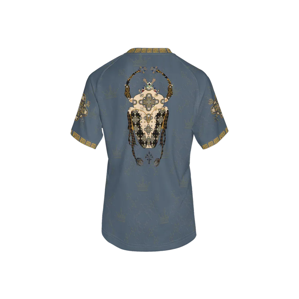 Goliathus Charcoal Women’s Athletic Jersey - Wearable Fine Art by Shoosty