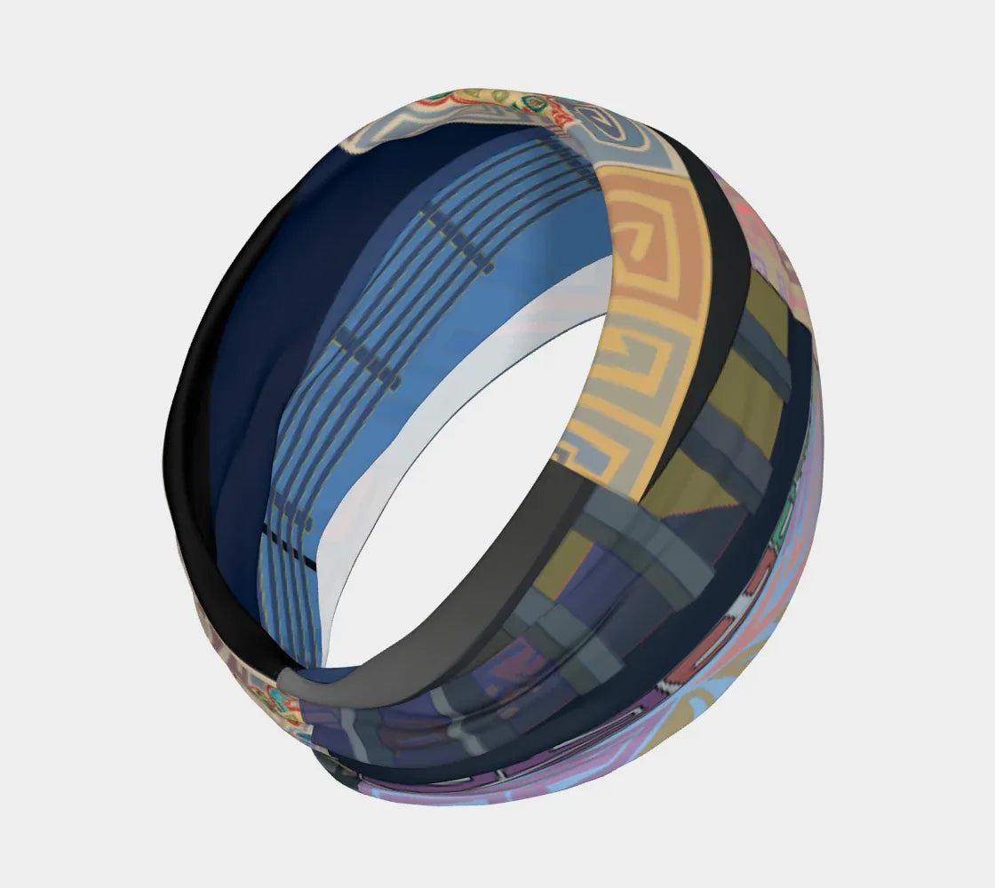 Mola Manatee Headband - Wearable Fine Art by Shoosty