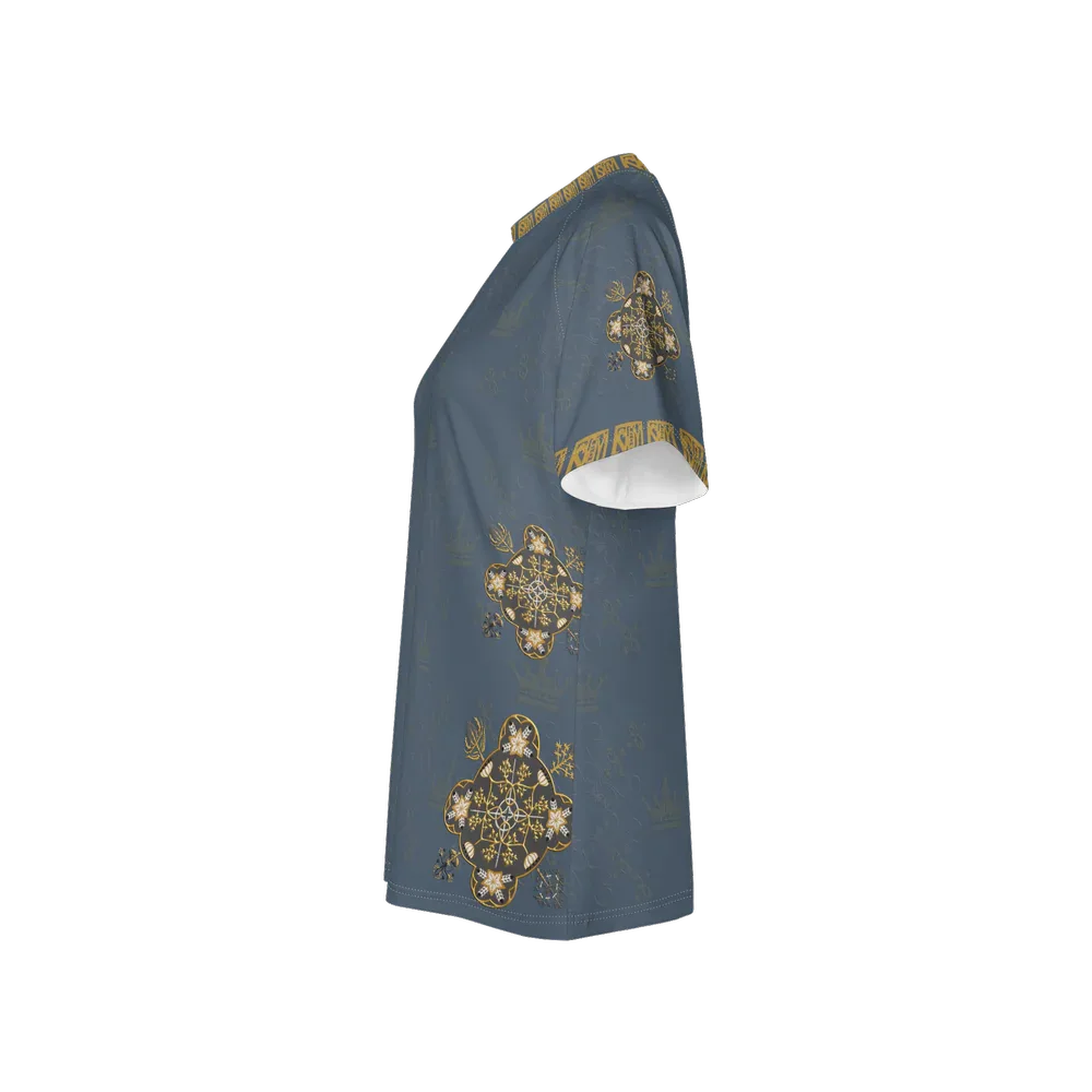 Goliathus Charcoal Women’s Athletic Jersey - Wearable Fine Art by Shoosty