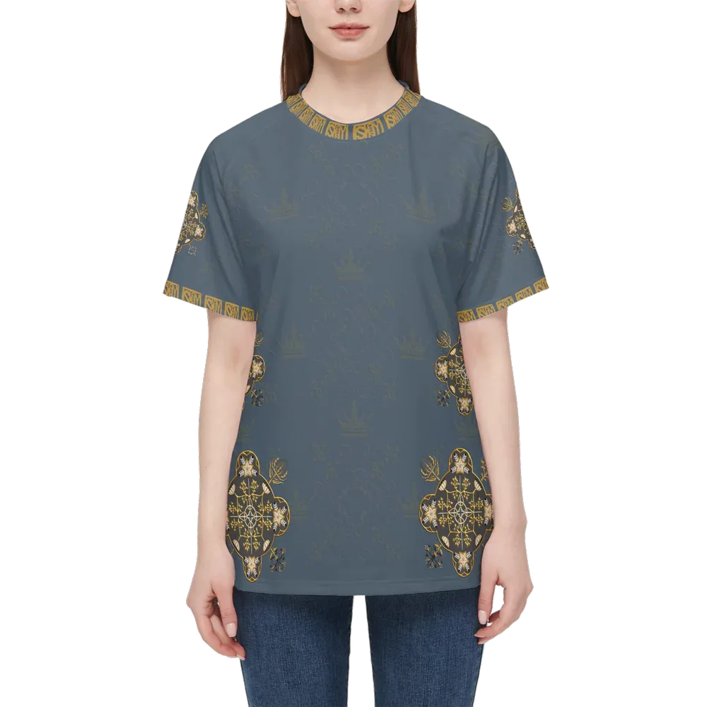 Goliathus Charcoal Women’s Athletic Jersey - Wearable Fine Art by Shoosty