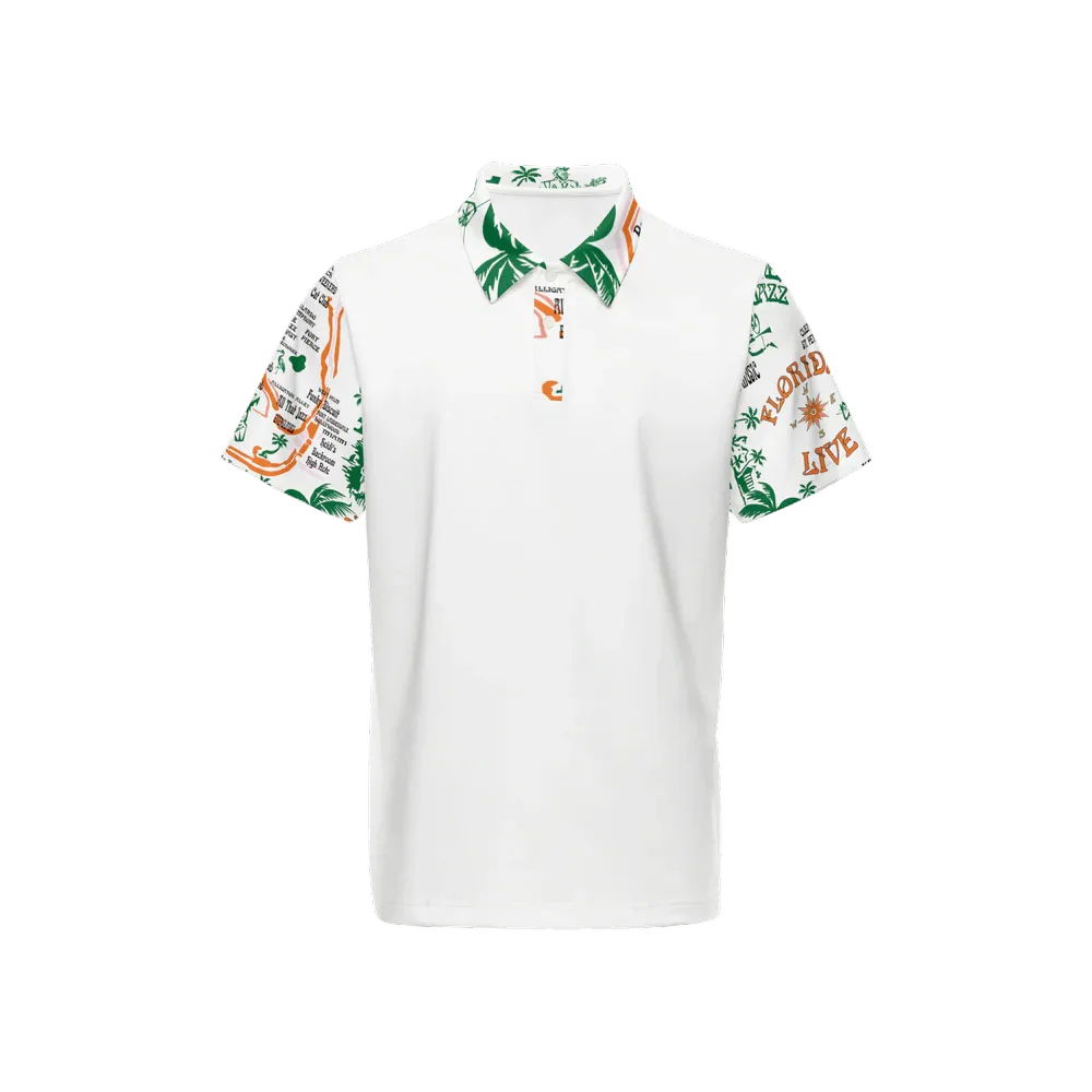 1Florida Live Music Men’s Classic Fit Short-Sleeve Polo Shirt - Wearable Fine Art by Shoosty